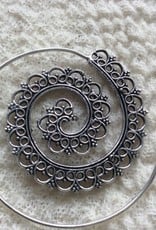 Spiral bohemian earrings  gypsy