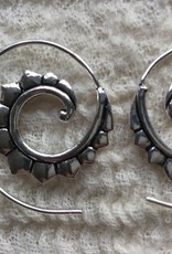 Spiral bohemian earrings  gypsy  Ibiza style
