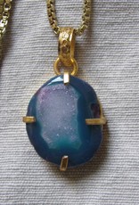 Pendant necklace hand made with real stones