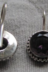 Earring silver with  excellent quality amethyst