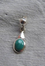 Earring silver with  turquoise