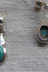 Earring silver with  turquoise