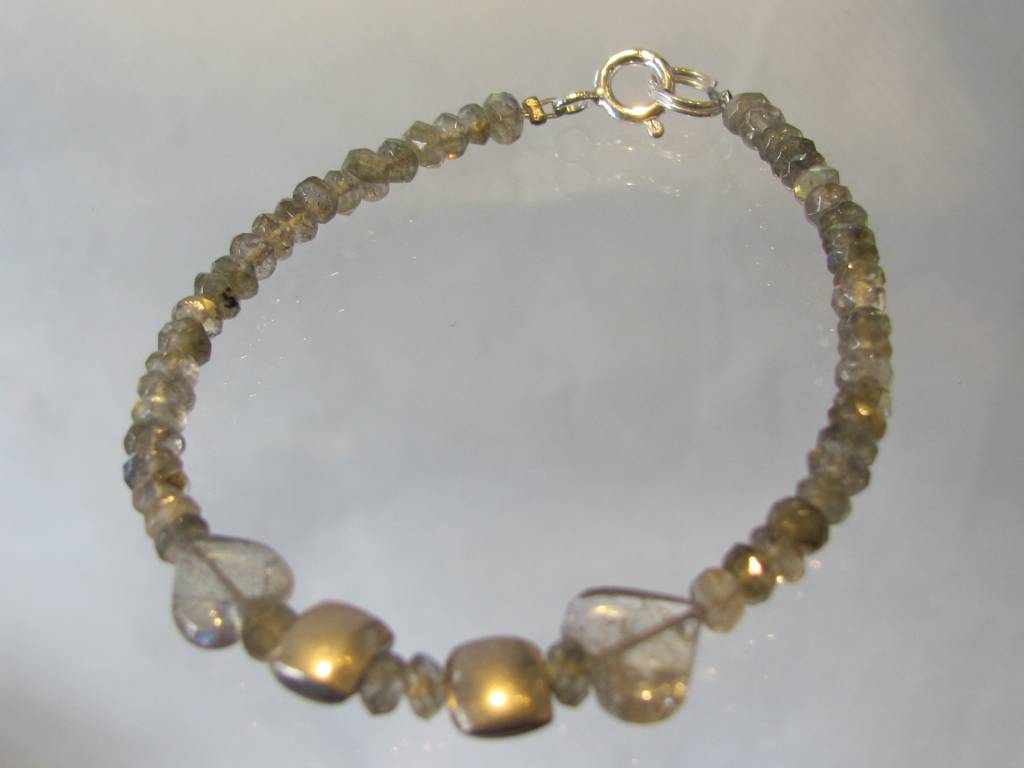 Bracelet silver labradorite