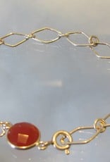 Bracelet silver cornelian