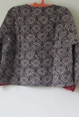 Jacket handprinted en quilted