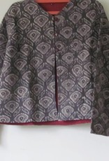 Jacket handprinted en quilted