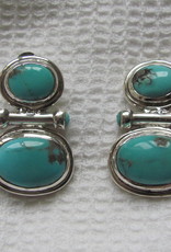 Earring silver with  turquoise