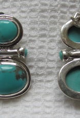 Earring silver with  turquoise