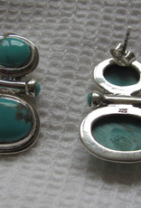 Earring silver with  turquoise