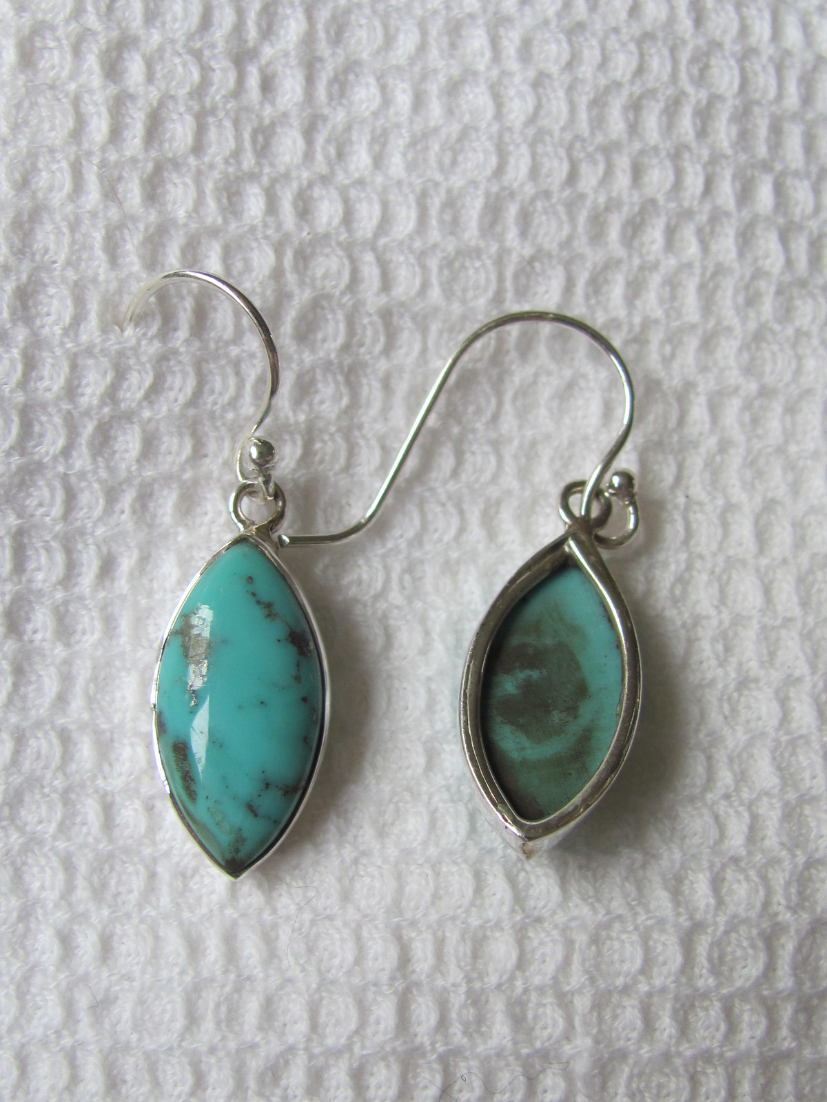 Earring silver with  turquoise