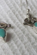 Earring silver with  turquoise