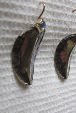 Earring artistic style with labradorite