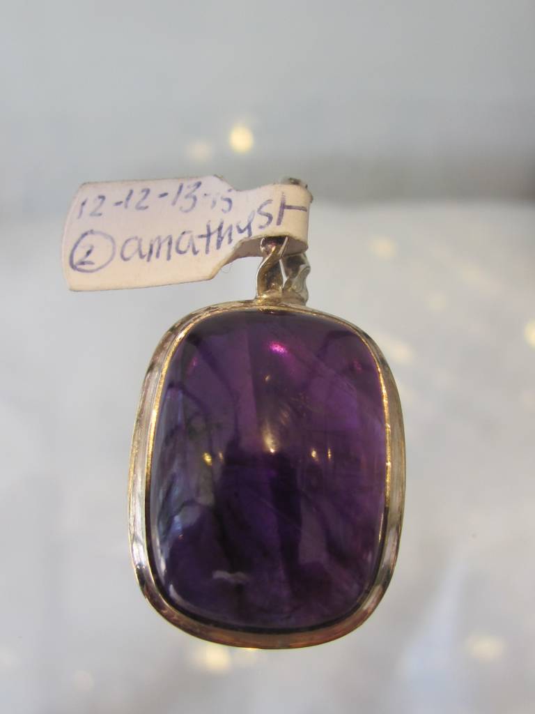 Pendant amethyst silver