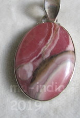 Pendant silver rhodocrosite