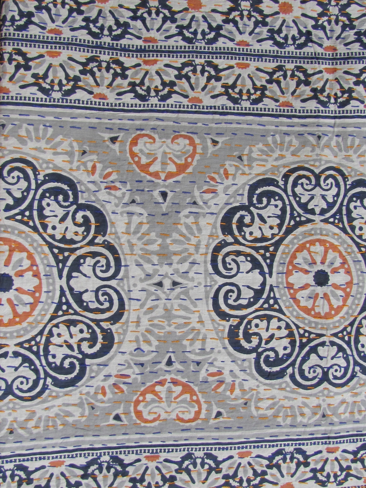 Bedspread  double  India bohemian  quilting  gudri/kantha