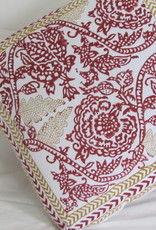 Block print cushioncover natural dyes