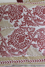 Block print cushioncover natural dyes