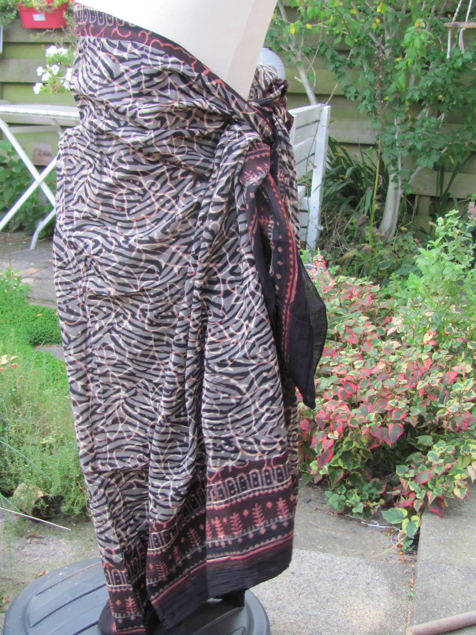 Shawl, Sarong, Pareo, skirt,   100% Handprinted Cotton