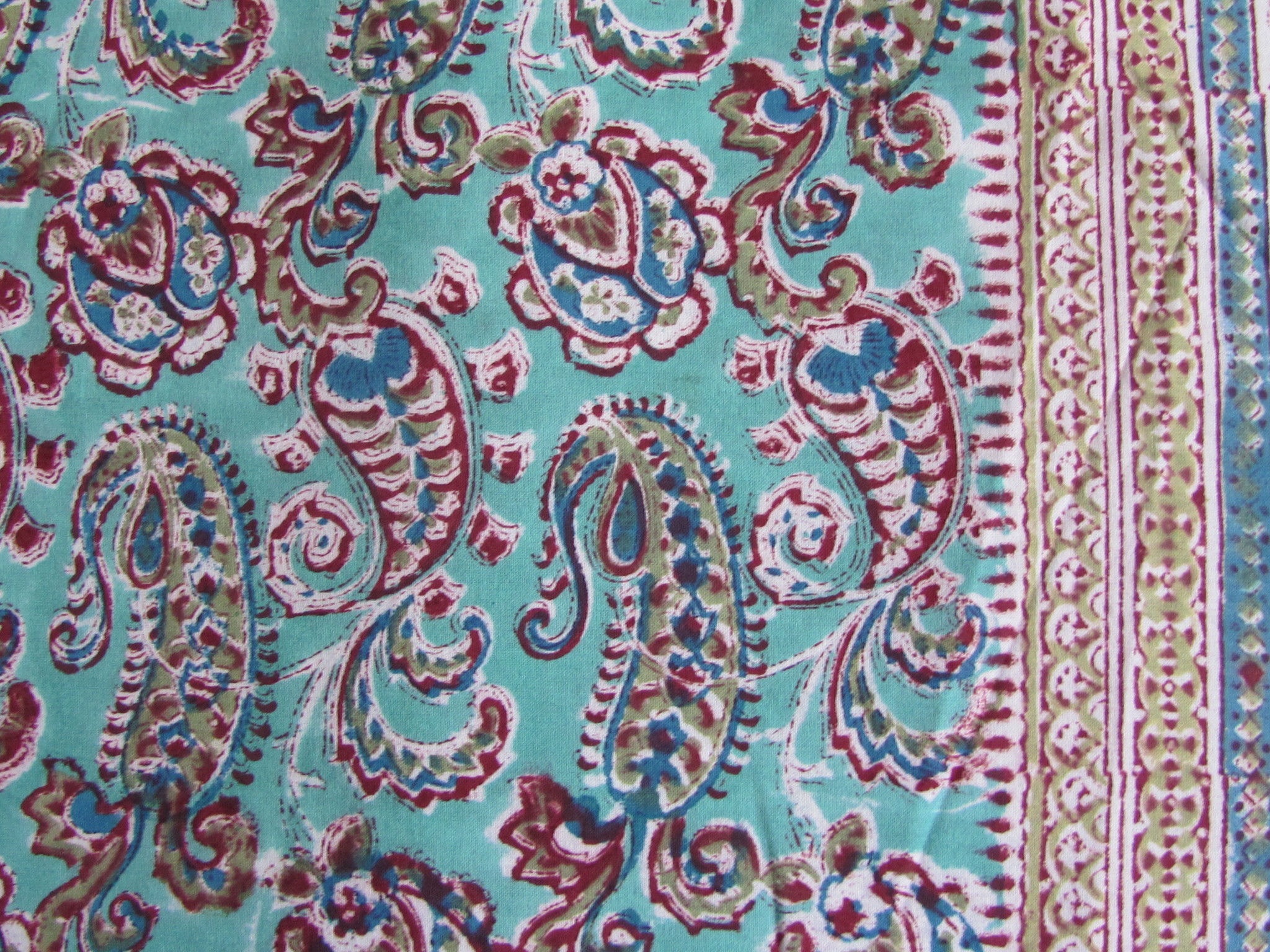 Indian bedspread, Bedsheet Bohemian,  Grand Foulard , TabelCloth,