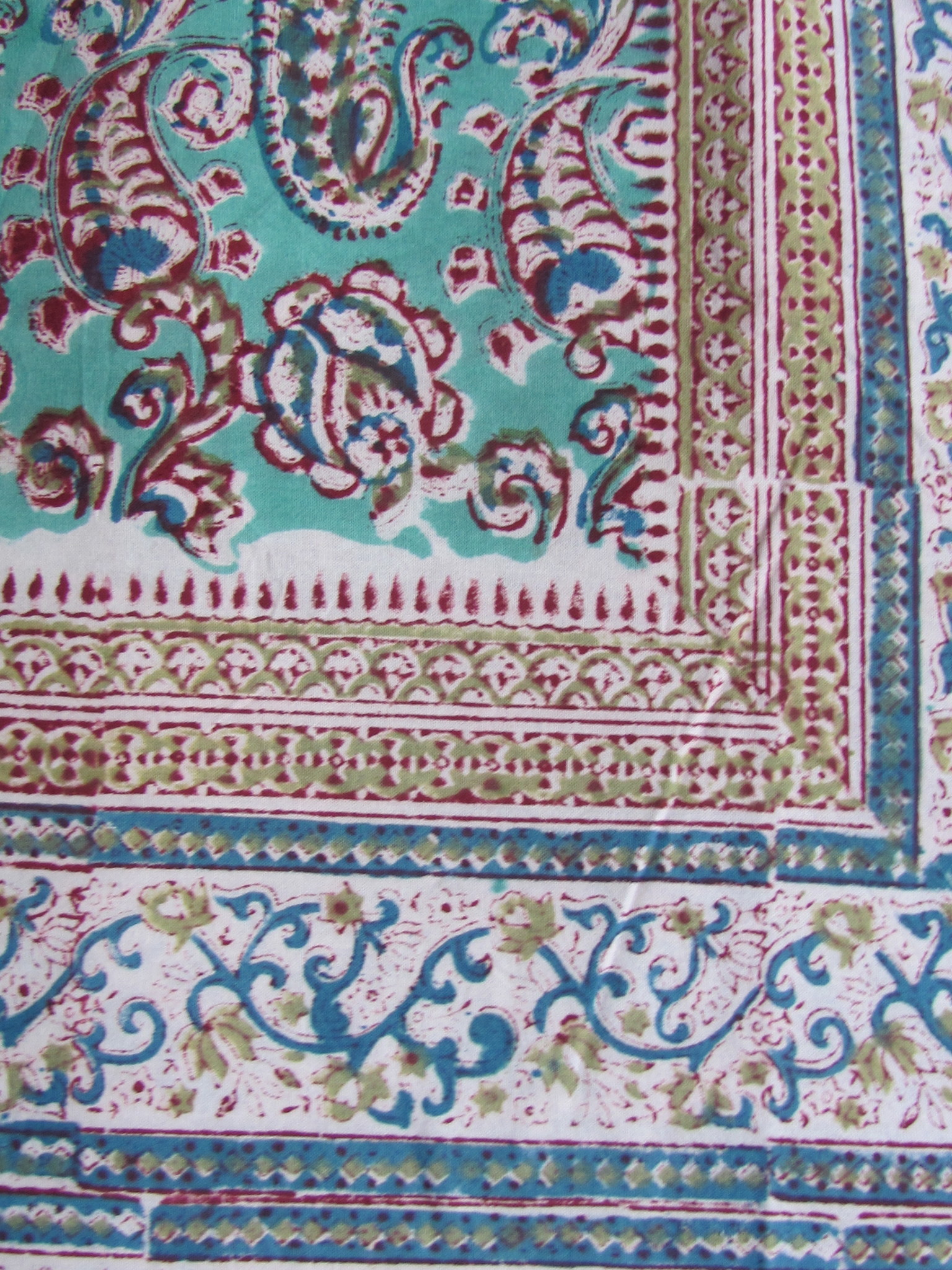 Indian bedspread, Bedsheet Bohemian,  Grand Foulard , TabelCloth,