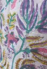 Kimono, dressing gown hand printed with vegetable dyes