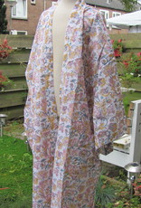 Kimono, dressing gown, home clothes  hand printed with vegetable dyes. 100% cotton