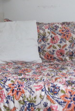 Hippy night India quilted and  handprinted  soft Cotton double counterpane