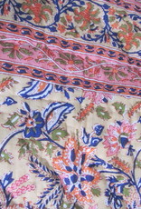 Hippy night India quilted and  handprinted  soft Cotton double counterpane