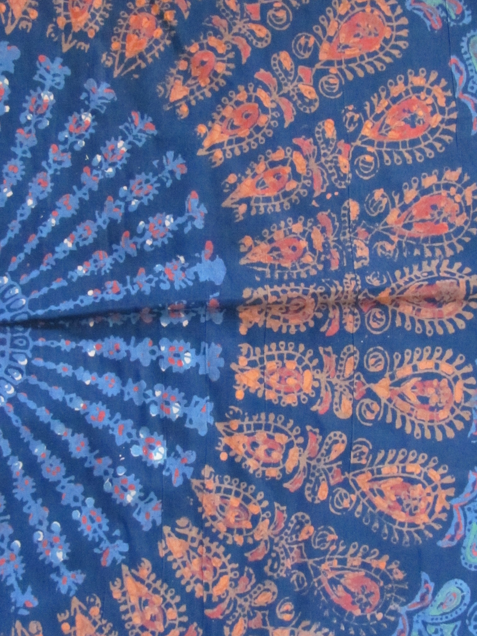 Bedsheet mandala  bohemian  on the bed, grand foulard , tabel cloth, grand foulard,