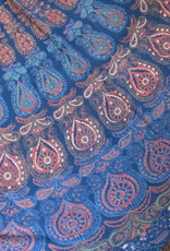 Bedsheet mandala  bohemian  on the bed, grand foulard , tabel cloth, grand foulard,