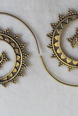 Earring brass  tribal bohemian Ibiza gypsy style