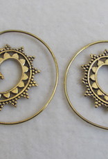 Earring brass  tribal bohemian Ibiza gypsy style