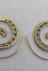 Earring brass  tribal bohemian Ibiza gypsy style