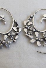 Silver coloured bohemian earrings  gypsy style