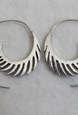 Silver coloured bohemian earrings  gypsy design
