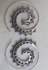 Silver coloured bohemian earrings  gypsy style