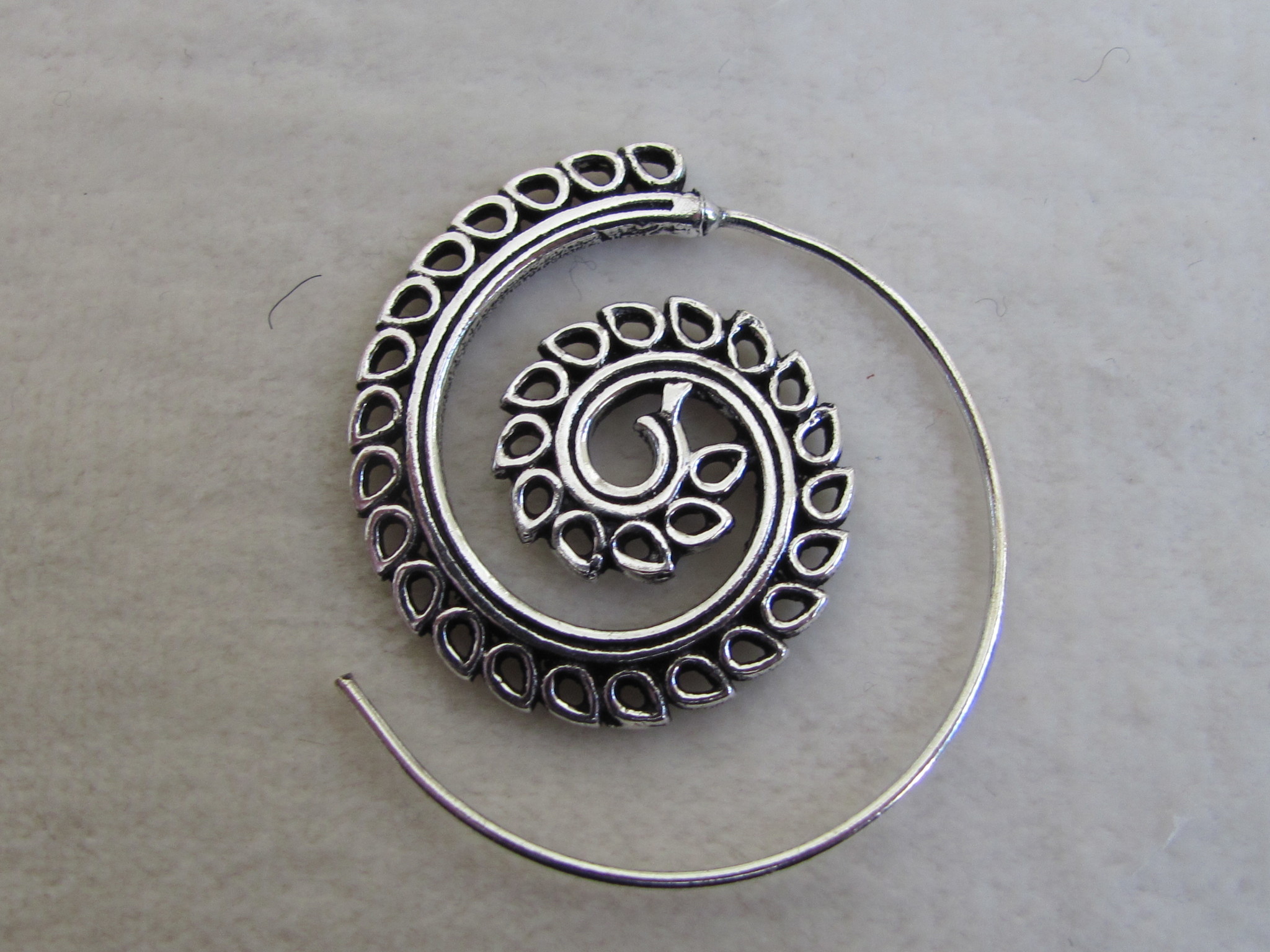 Silver coloured bohemian earrings  gypsy style