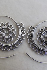 Silver coloured bohemian earrings  gypsy style