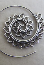 Silver coloured bohemian earrings  gypsy style