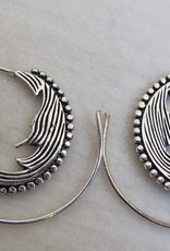 Silver coloured bohemian earrings  gypsy style