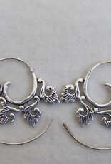 Silver coloured bohemian earrings  gypsy style