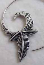 Silver coloured bohemian earrings  gypsy style