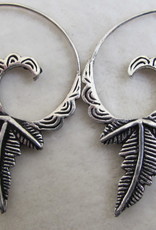 Zilver kleur oorbellen tribal bohemian design