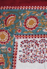 Bedsheet Bohemian,  Indian bedspread, Grand Foulard , Tabel Cloth,