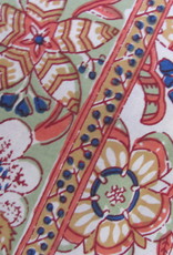 Bedsheet bohemian retro on the bed, grand foulard , tabel cloth, grand foulard,