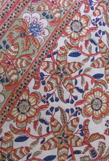 Bedsheet bohemian retro on the bed, grand foulard , tabel cloth, grand foulard,