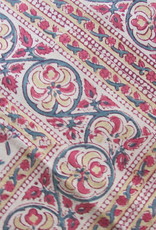 Bedsheet bohemian  on the bed, grand foulard , tabel cloth, grand foulard,