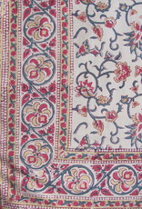 Bedsheet bohemian  on the bed, grand foulard , tabel cloth, grand foulard,