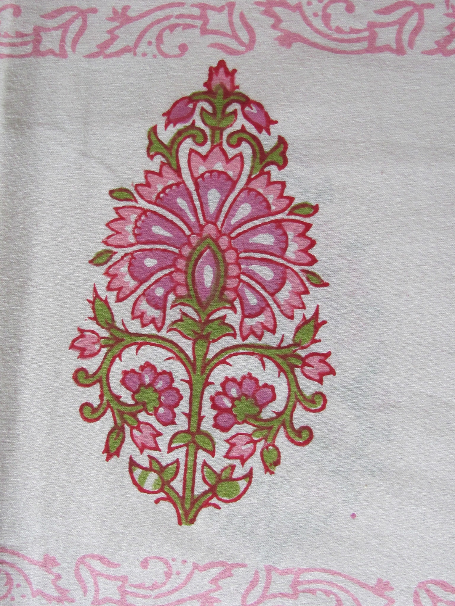 Tabel cloth, grand foulard,  bed spread Indiase blockprinting