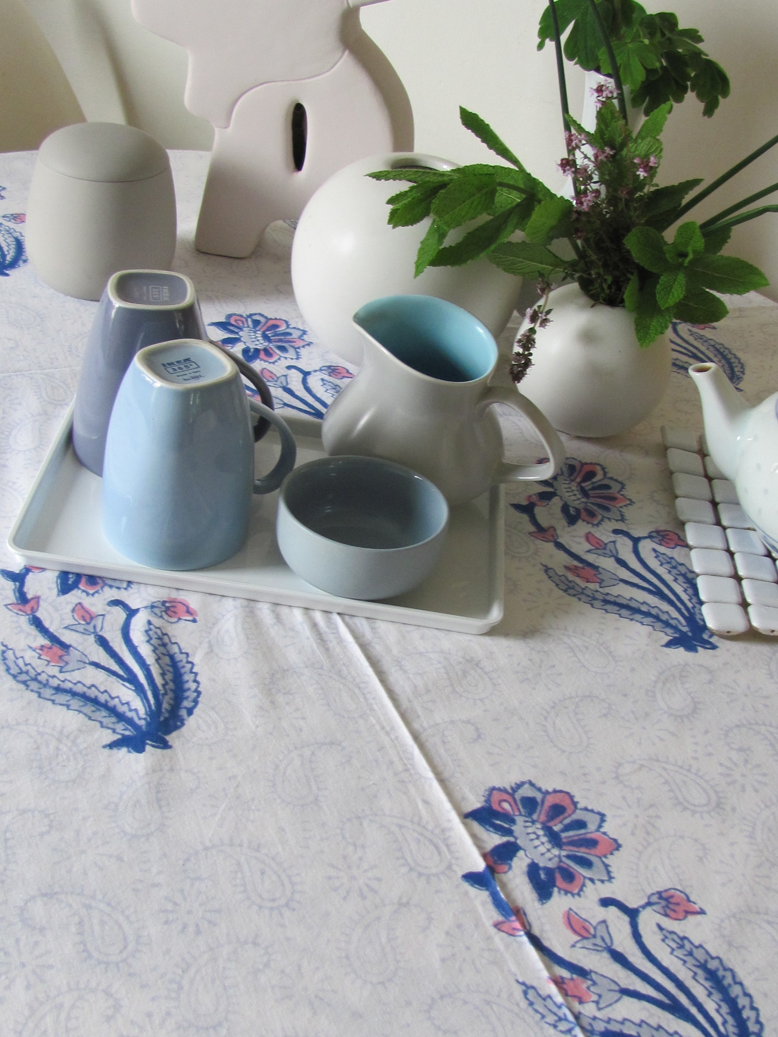 Bohemian tabelcloth, grandfoulard, beddensprei met boheemse sfeer